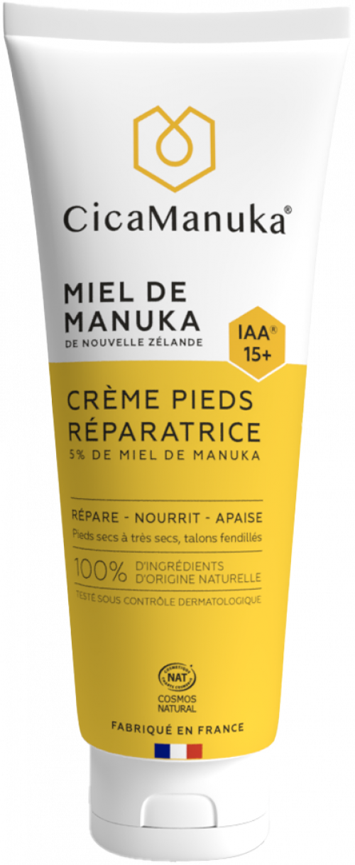 Crème pieds réparatrice au miel de Manuka IAA15+