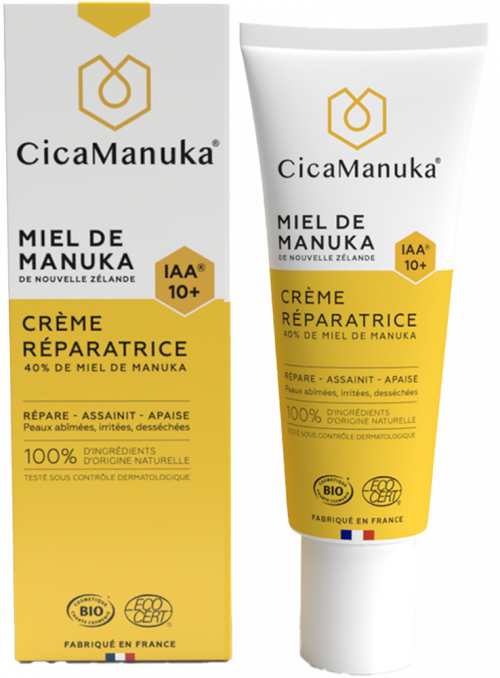 Crème réparatrice au miel de Manuka IAA10+